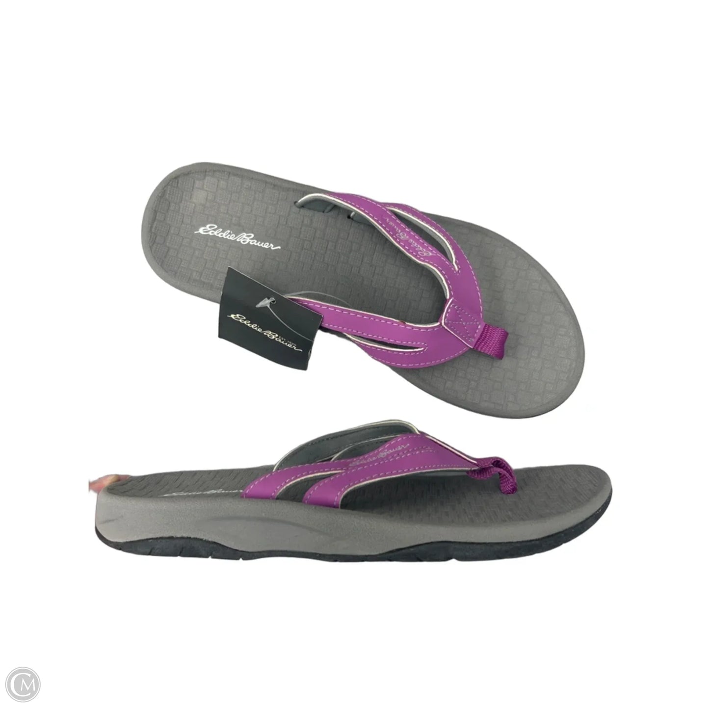 Sandals Flip Flops By Eddie Bauer In Grey, Size: 8