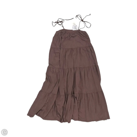 Dress Casual Midi By American Eagle In Brown, Size: S