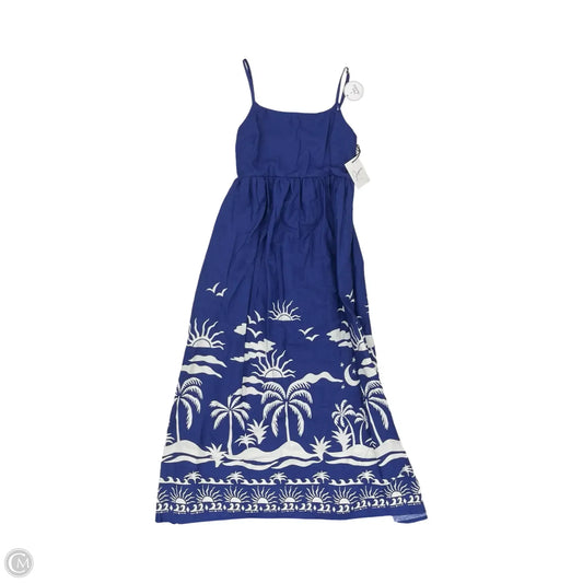 Dress Casual Midi By Japna In Blue, Size: Xs