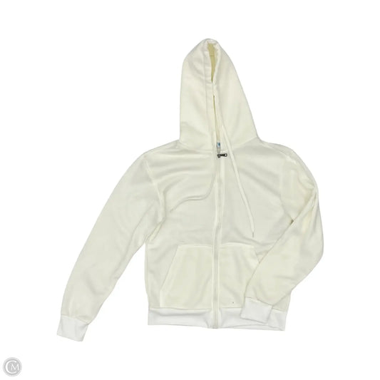 Sweatshirt Hoodie By Clothes Mentor In Cream, Size: S