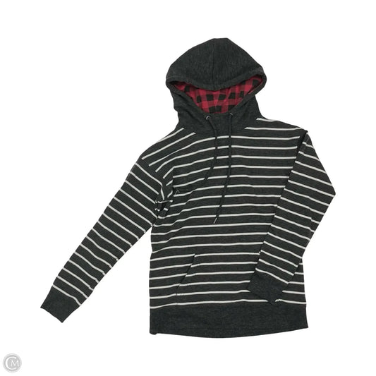Sweatshirt Hoodie By Maurices In Grey & White, Size: Xs