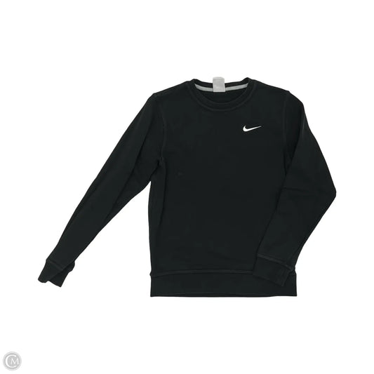 Athletic Sweatshirt Crewneck By Nike In Black, Size: S