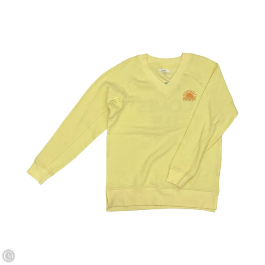 Sweatshirt Crewneck By Maurices In Yellow, Size: Xs
