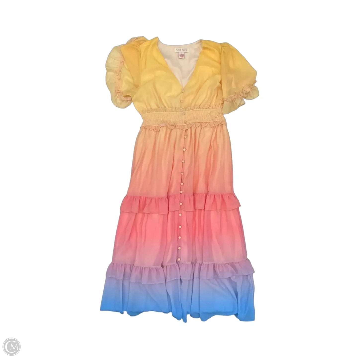 Dress Party Long By Flying Tomato In Ombre Print, Size: L