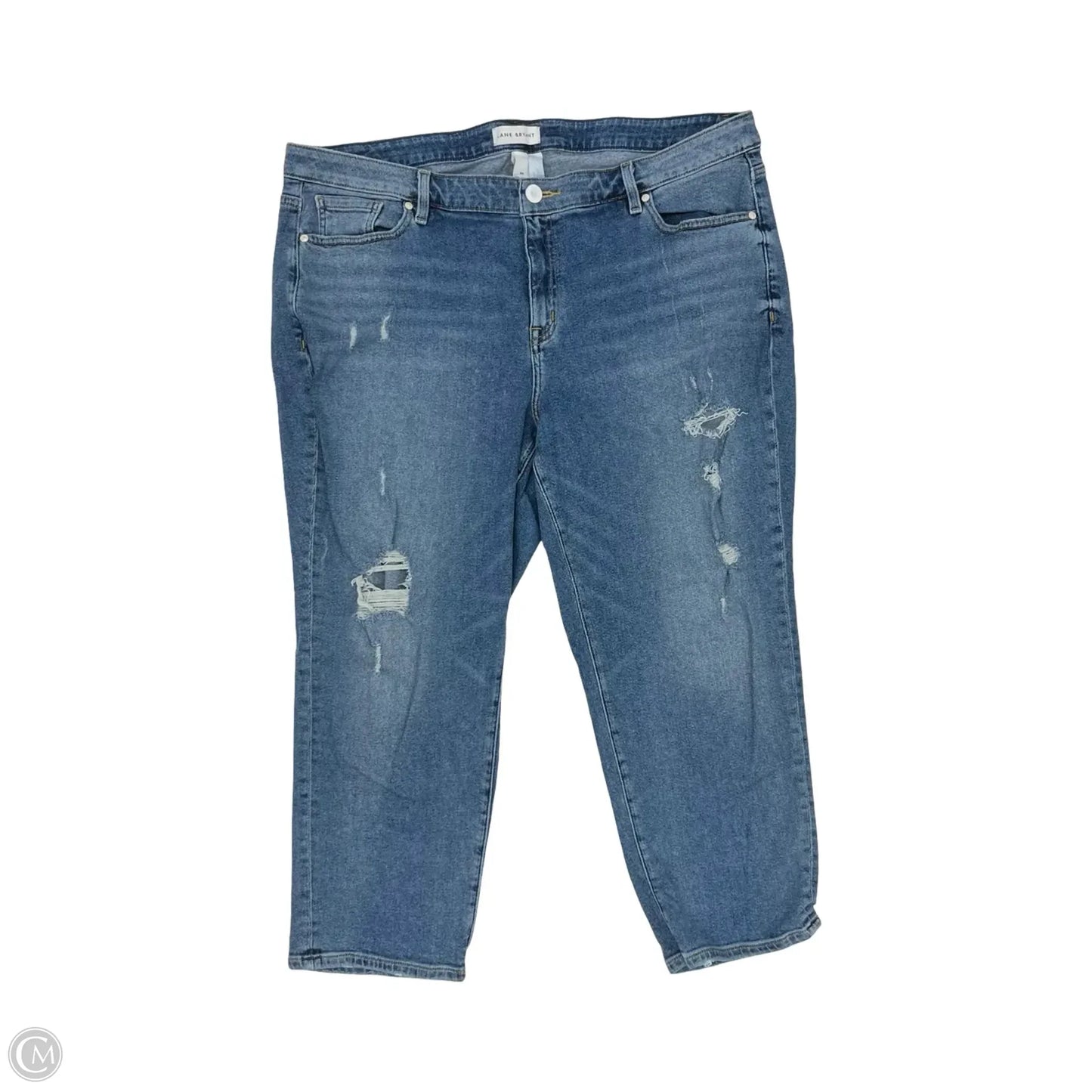 Jeans Straight By Lane Bryant In Blue Denim, Size: 20