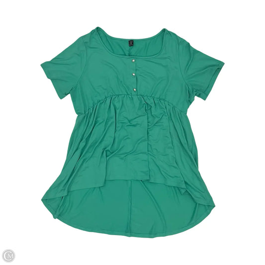 Top Short Sleeve By Shein In Green, Size: 4x