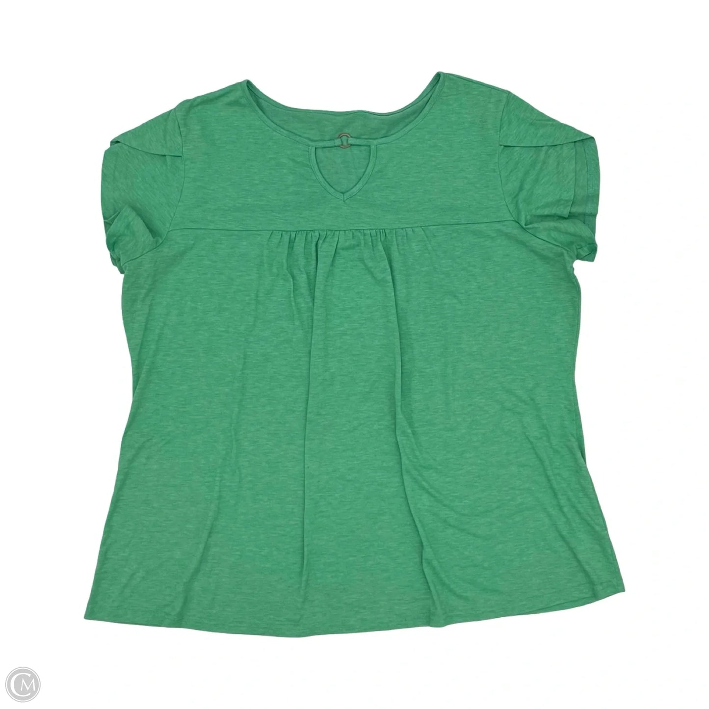 Top Short Sleeve By Cme In Green, Size: 3x