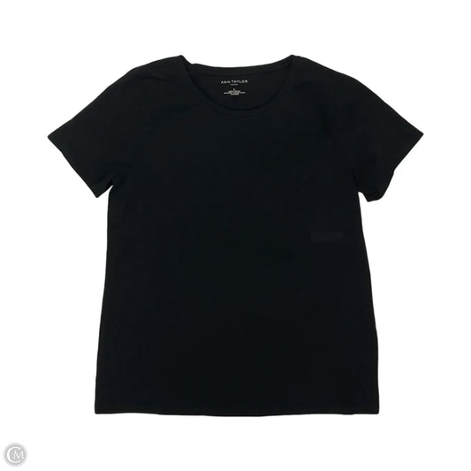 Top Short Sleeve Basic By Ann Taylor In Black, Size: L