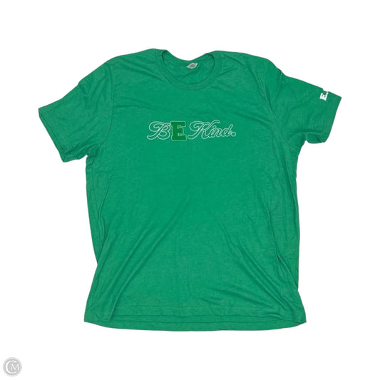 Top Short Sleeve By Bella + Canvas In Green, Size: 2x