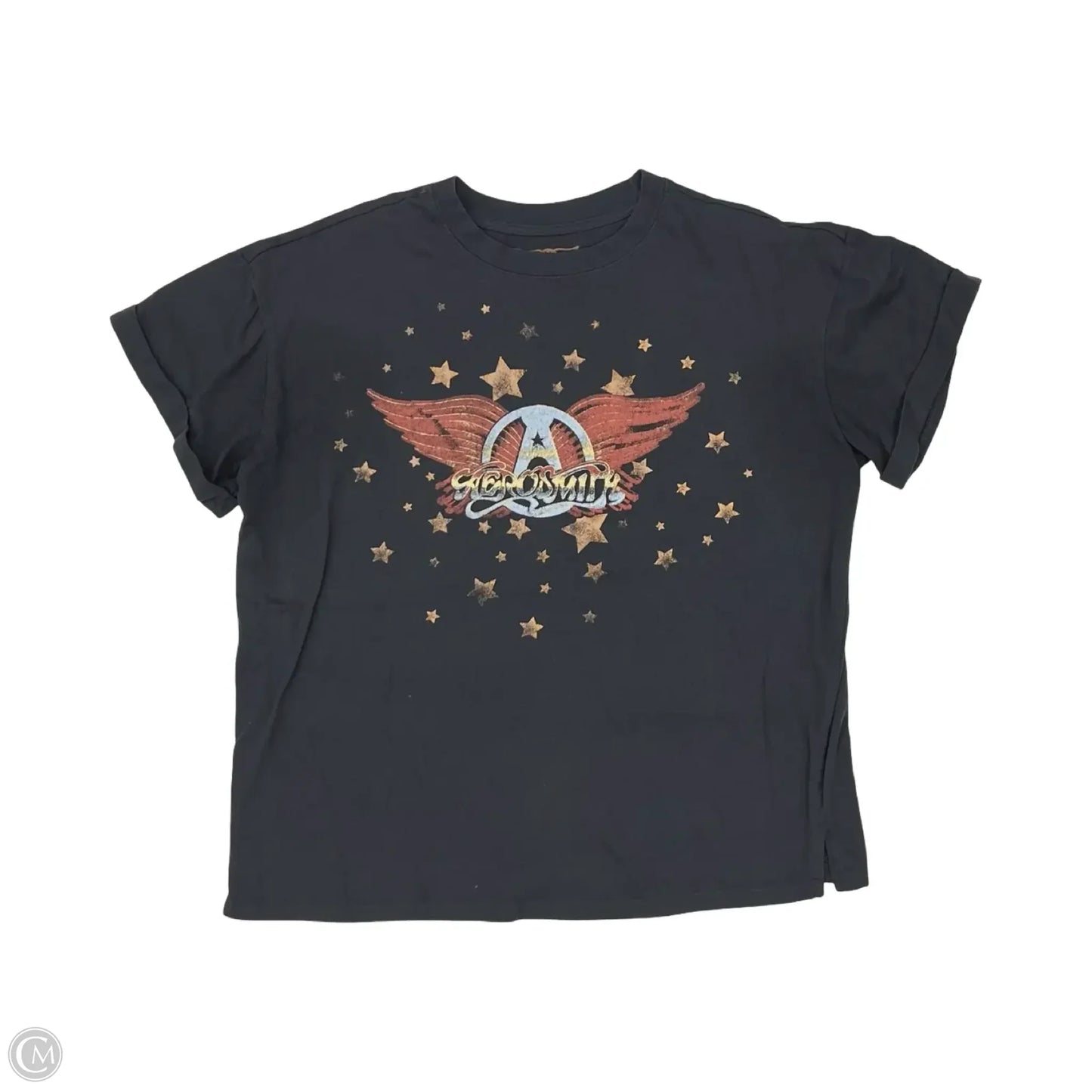 Top Short Sleeve By Clothes Mentor In Grey, Size: M