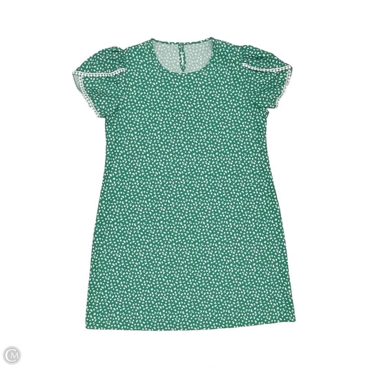 Dress Casual Short By Clothes Mentor In Green & White, Size: Xl