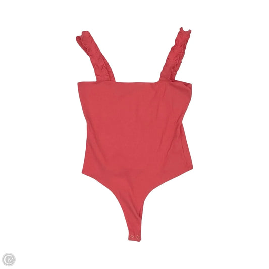 Bodysuit By Double Zero In Coral, Size: L