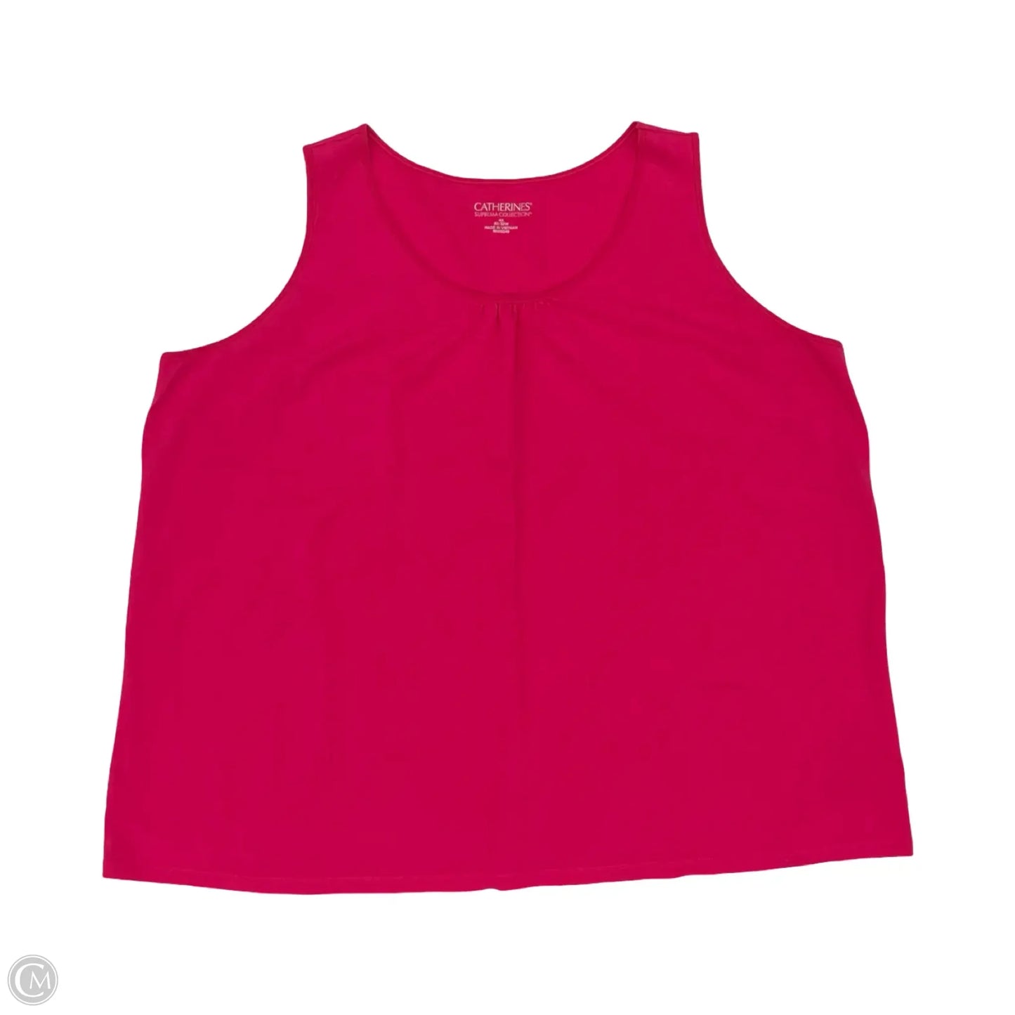 Top Sleeveless By Catherines In Pink, Size: 4x