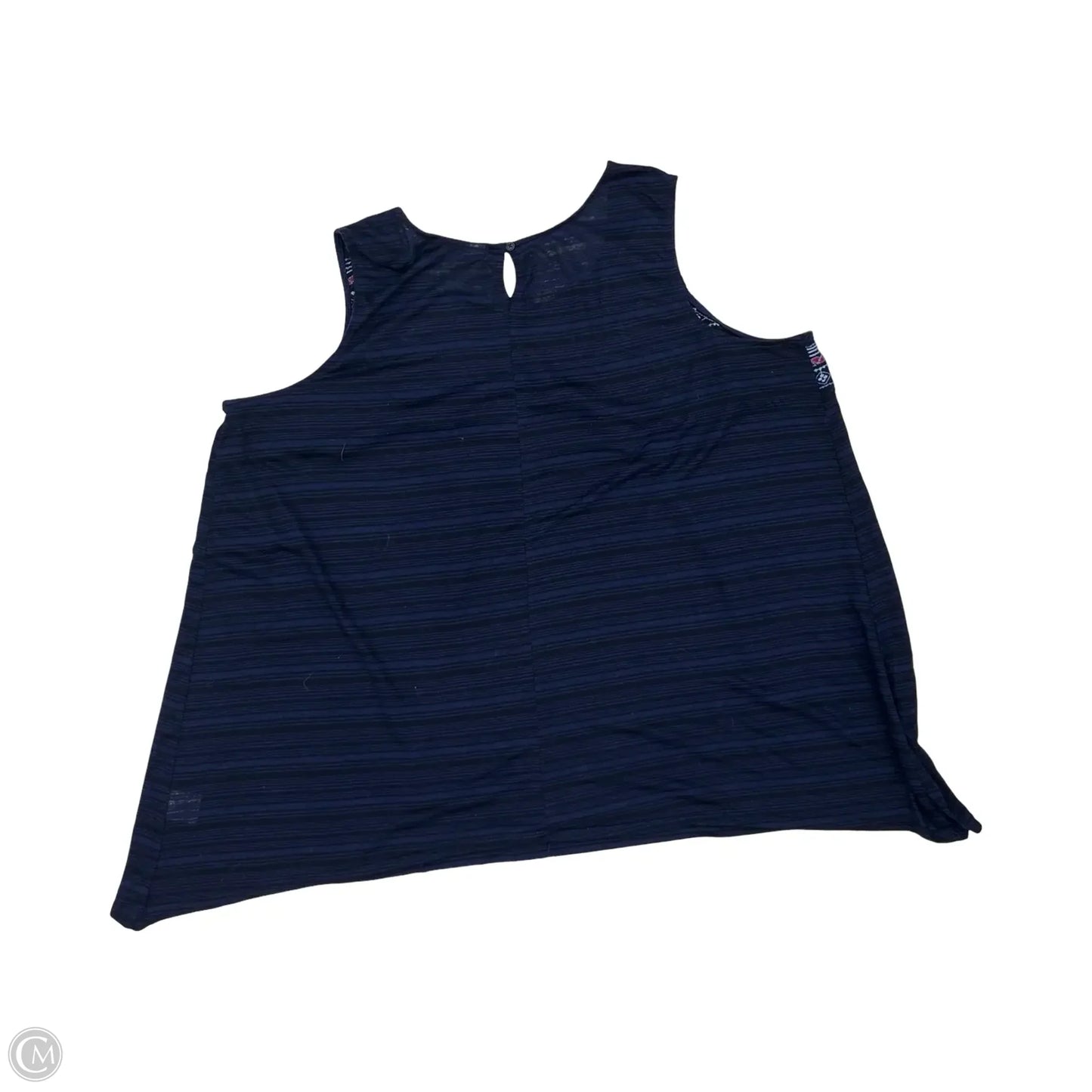 Top Sleeveless By Faded Glory In Blue, Size: 4x