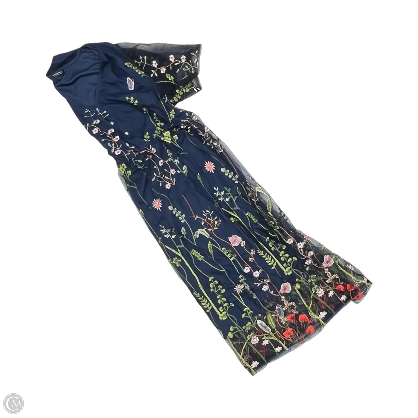 Dress Party Long By Bloomchic In Floral Print, Size: 22