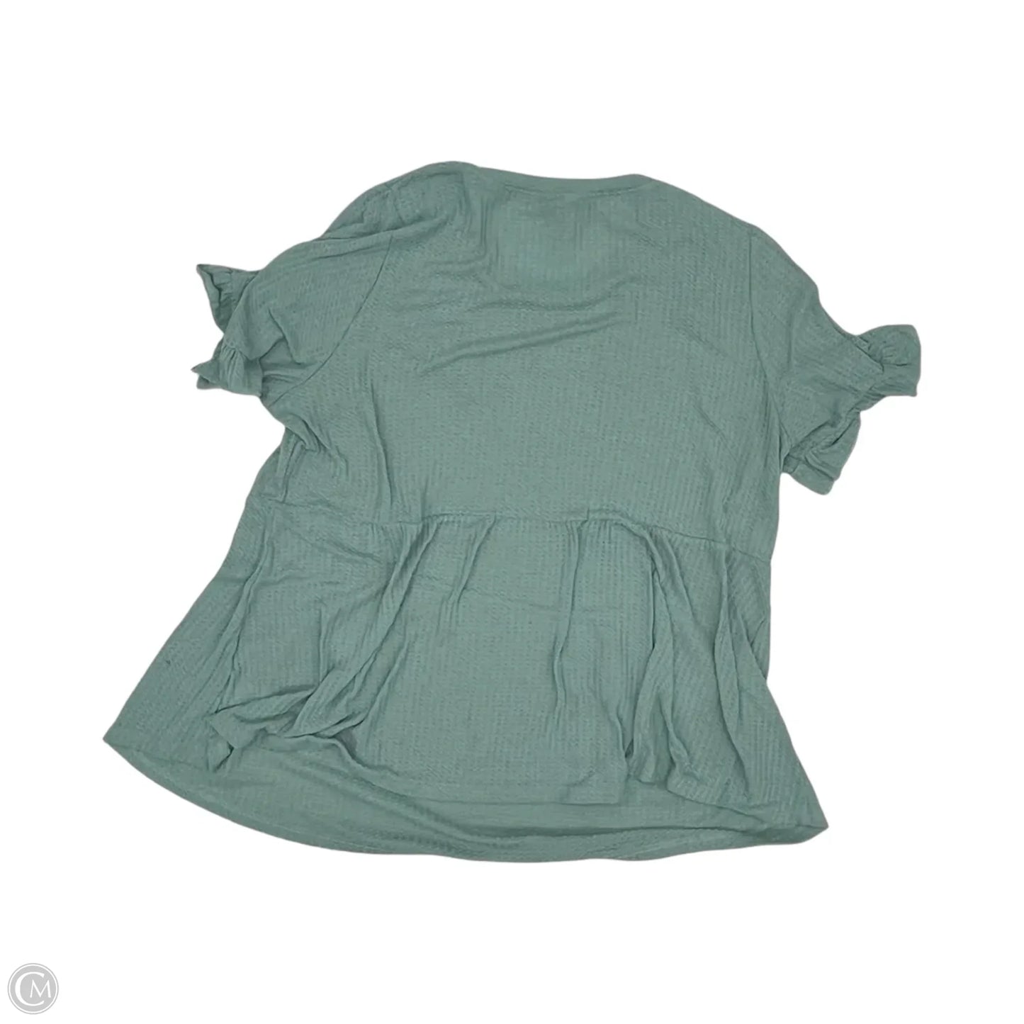 Top Short Sleeve By Bloomchic In Blue, Size: 3x