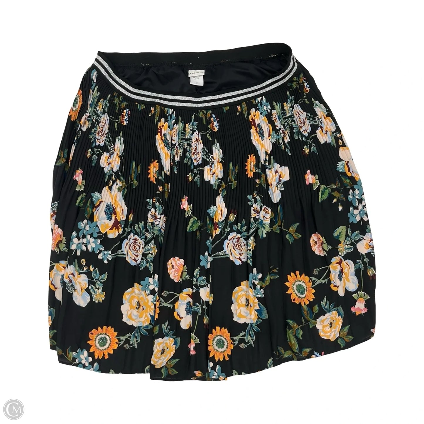 Skirt Midi By Ava & Viv In Black, Size: 3x
