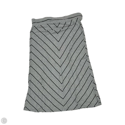 Skirt Maxi By Ava & Viv In Grey, Size: 2x
