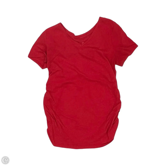 Top Short Sleeve By Ingrid & Isabel In Red, Size: S