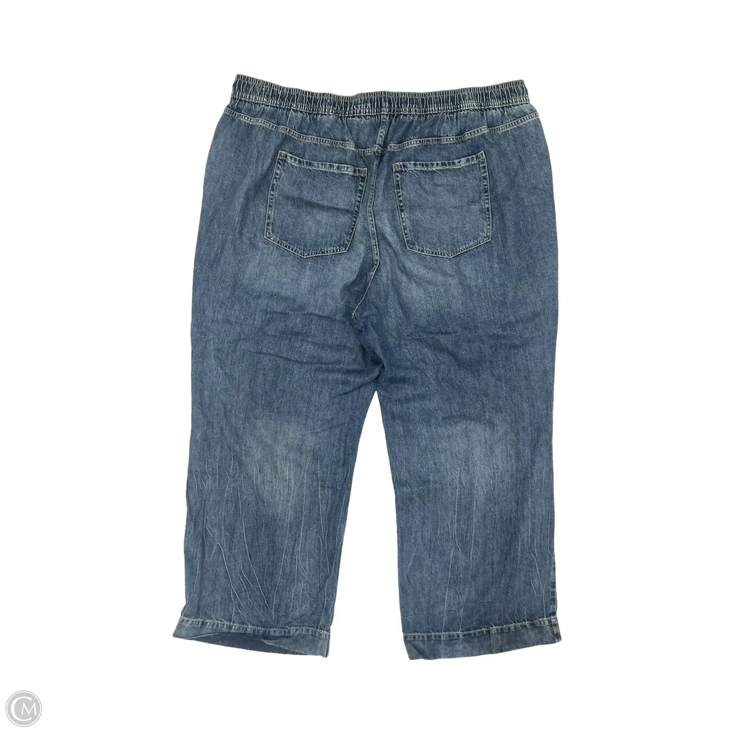 Jeans Wide Leg By Lane Bryant In Blue Denim, Size: 28