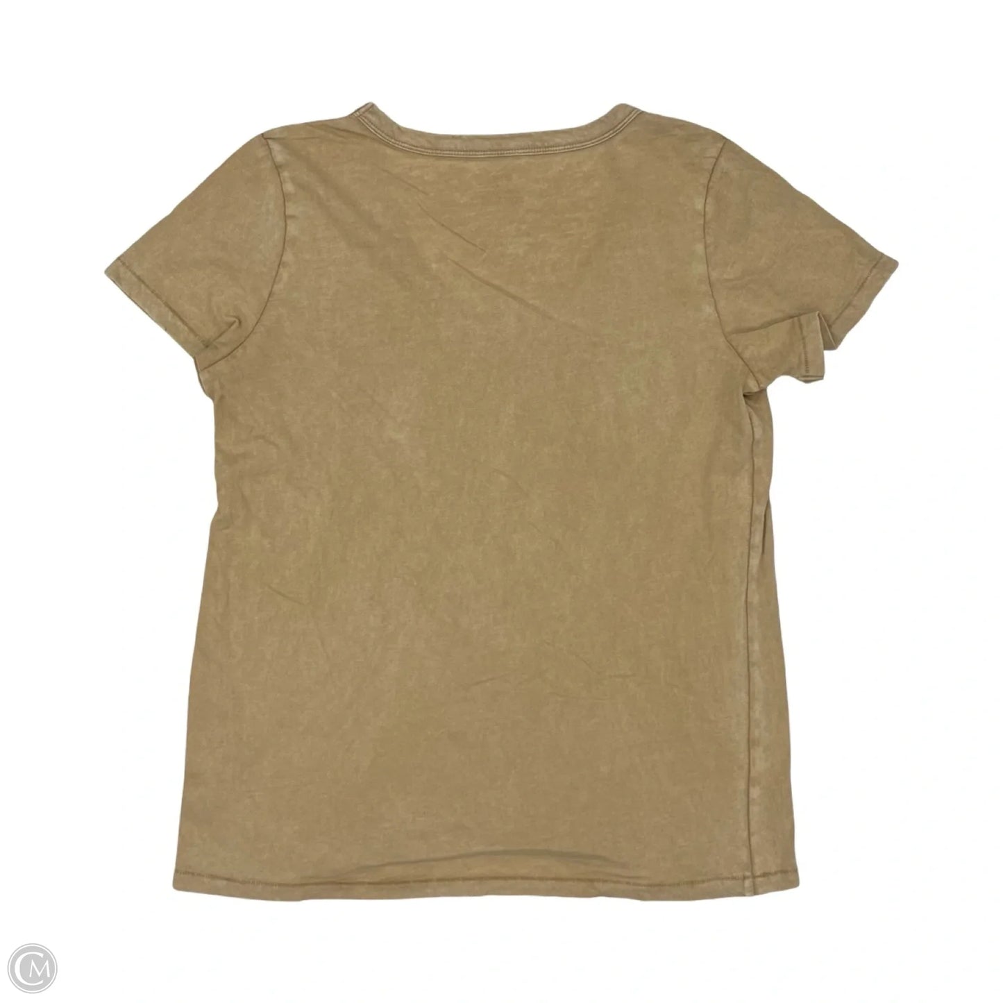 Top Short Sleeve Basic By Aerie In Tan, Size: S