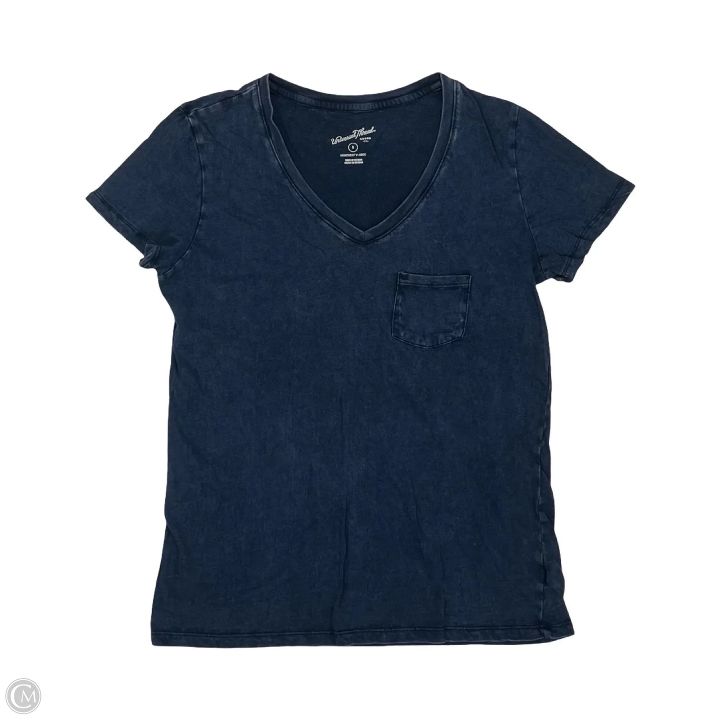Top Short Sleeve Basic By Universal Thread In Blue, Size: S