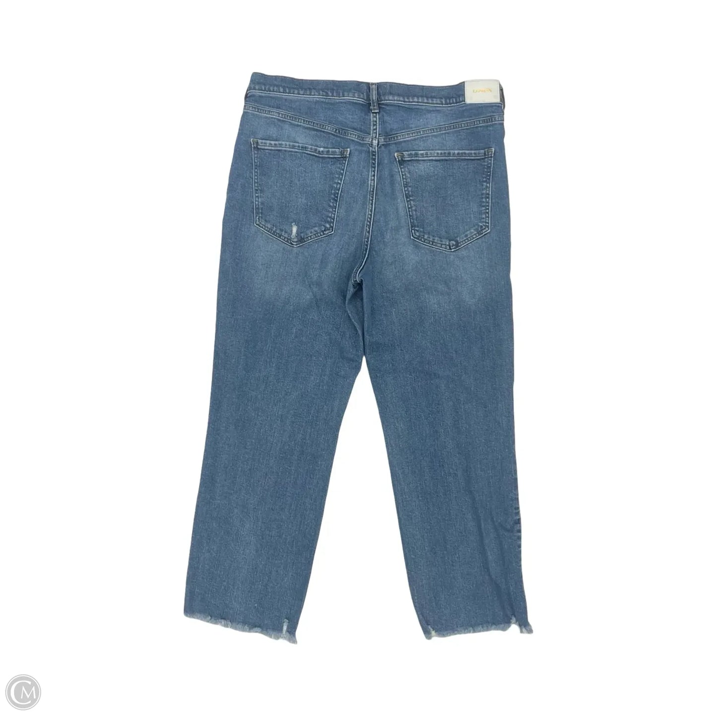 Jeans Straight By Express In Blue Denim, Size: 14