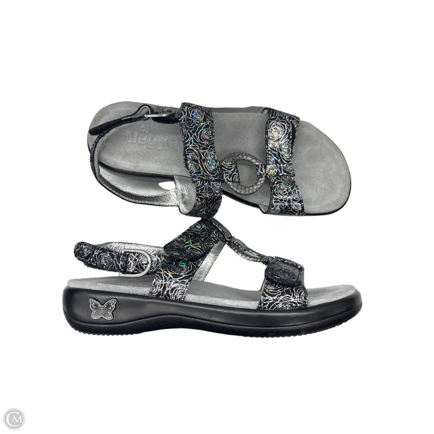 Sandals Flats By Alegria In Grey, Size: 7.5