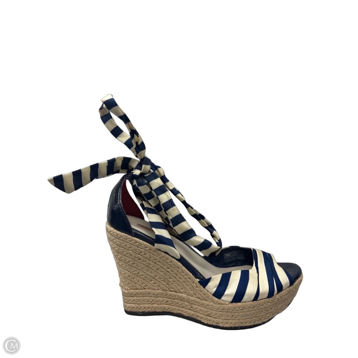 Sandals Designer By Ugg In Blue & Tan, Size: 8.5