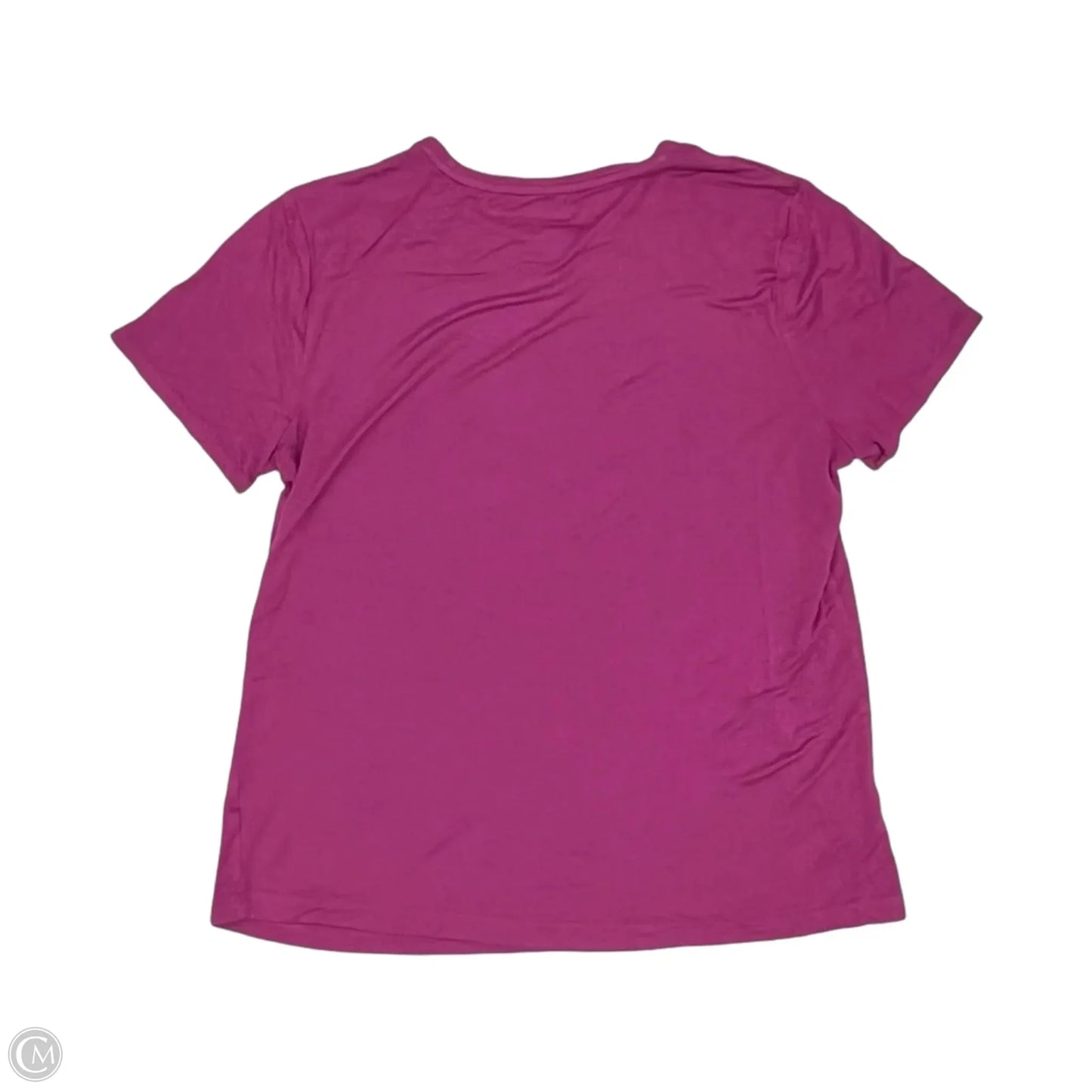 Top Short Sleeve Basic By Nine West In Purple, Size: L