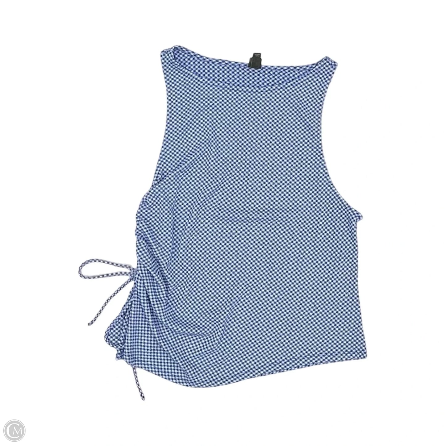 Top Sleeveless By Wild Fable In Blue & White, Size: Xxl