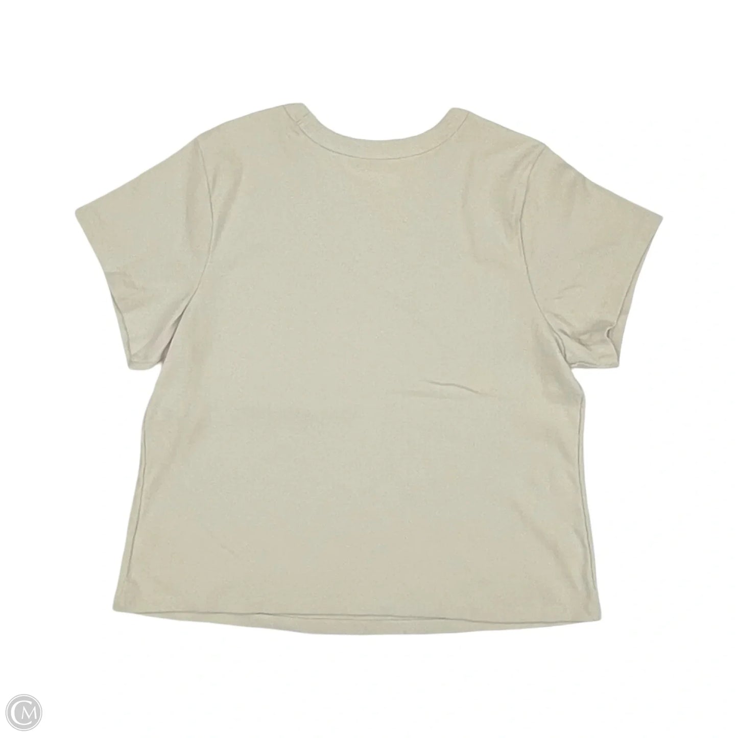 Top Short Sleeve By Cme In Cream, Size: 2x