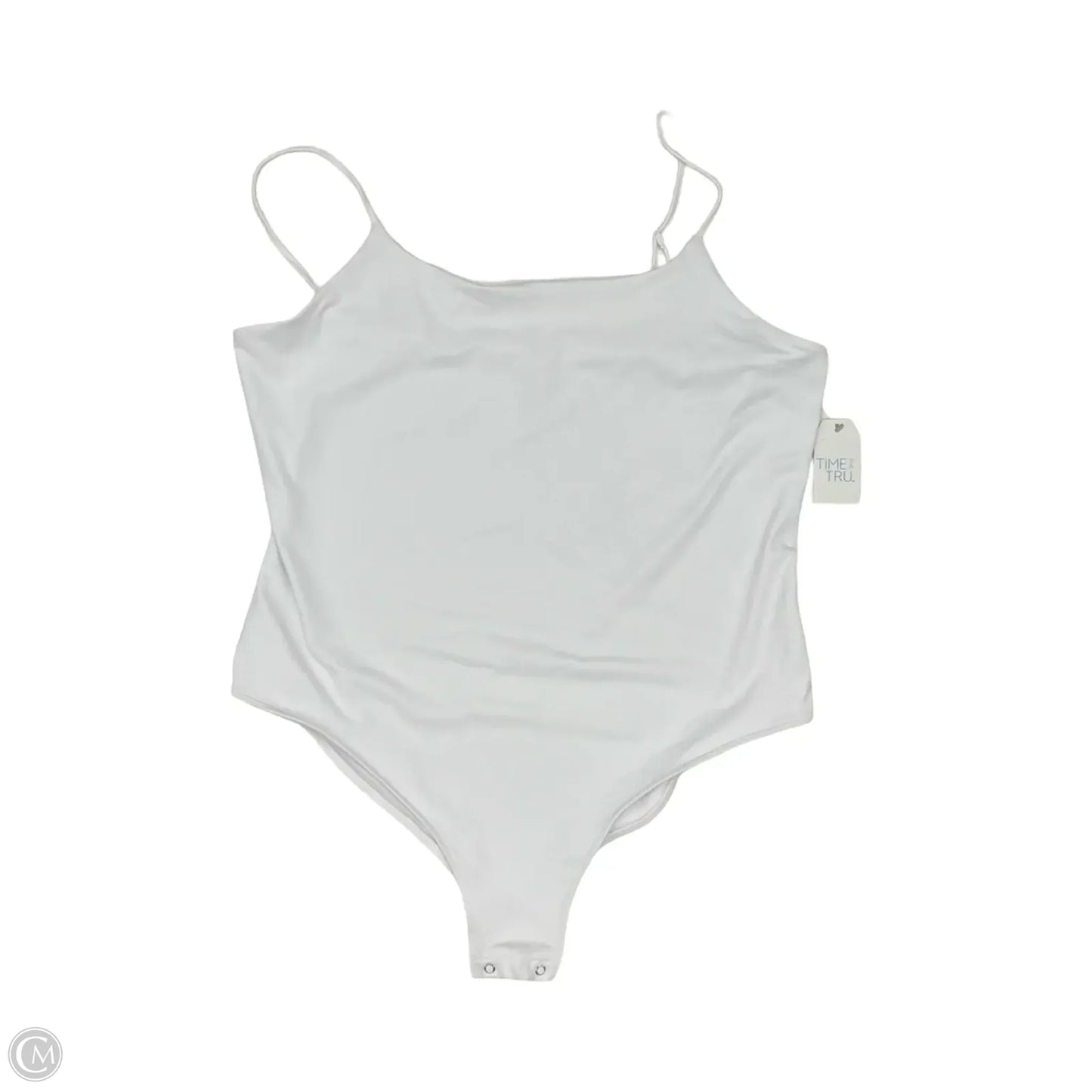 Bodysuit By Time And Tru In White, Size: 3x