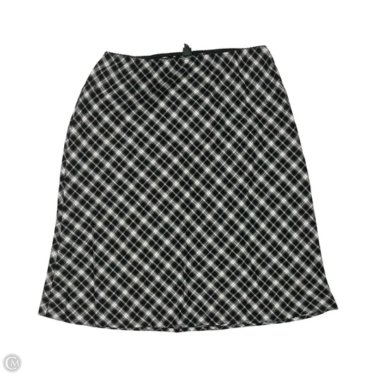 Skirt Midi By Wild Fable In Black & White, Size: Xxl