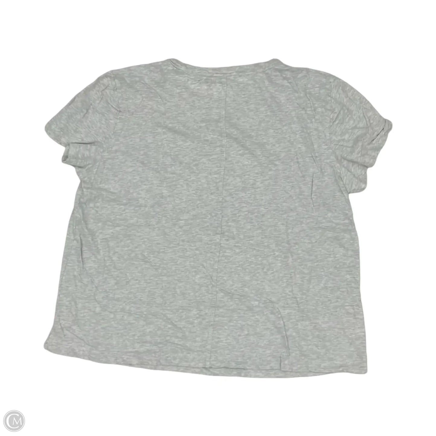 Top Short Sleeve Basic By Loft In Grey, Size: Xl