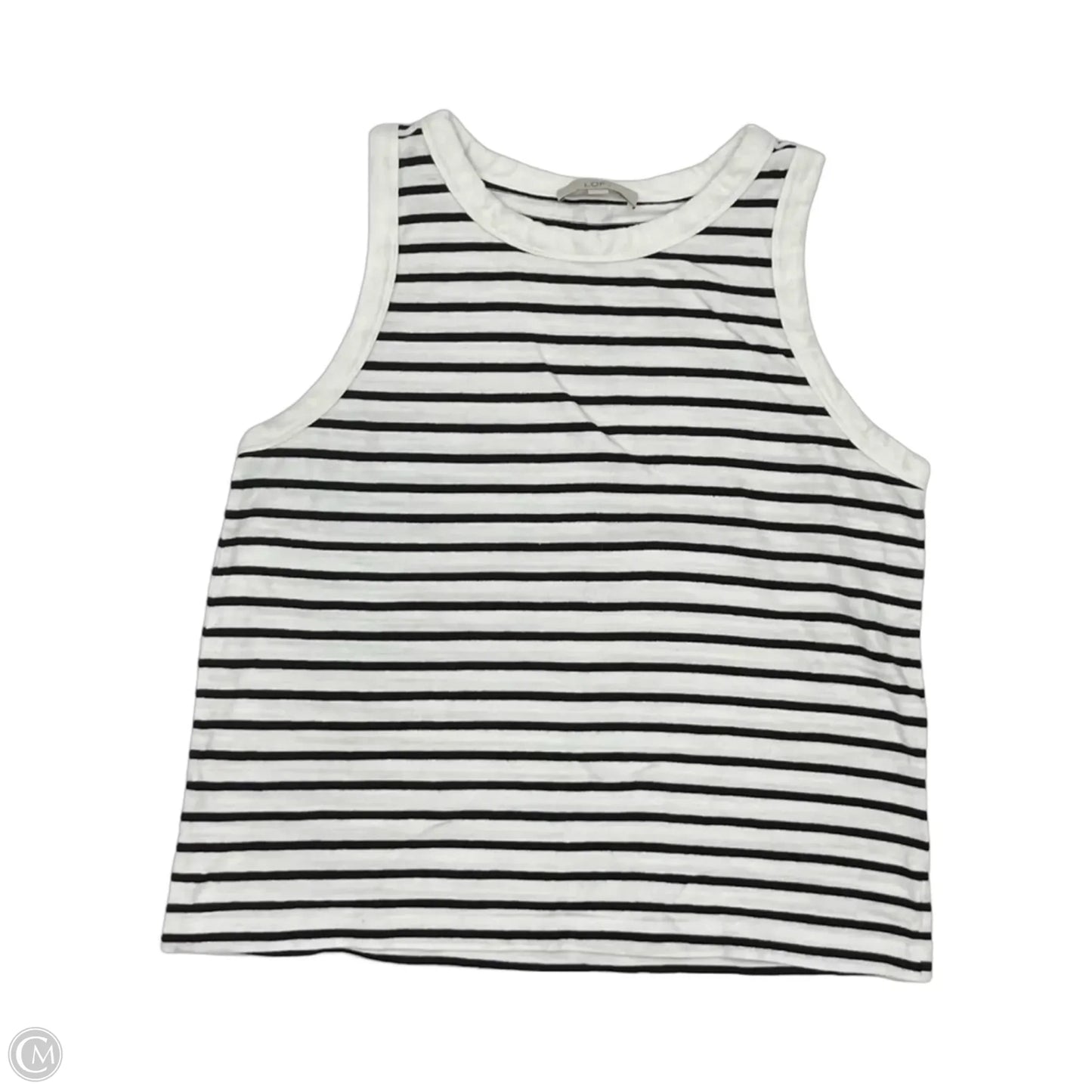 Tank Top By Loft In Black & White, Size: Xl