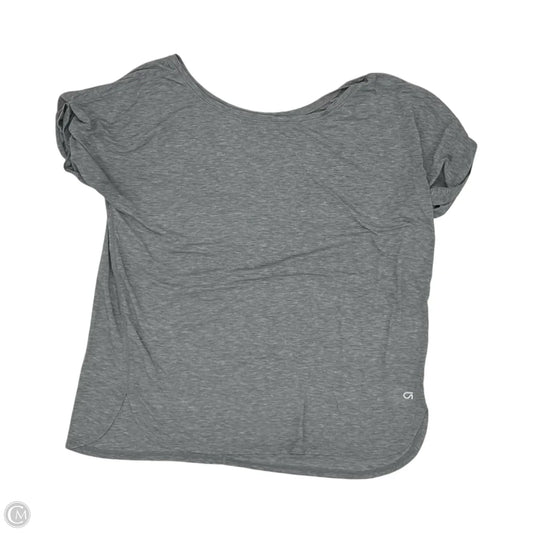Athletic Top Short Sleeve By Gap In Grey, Size: L