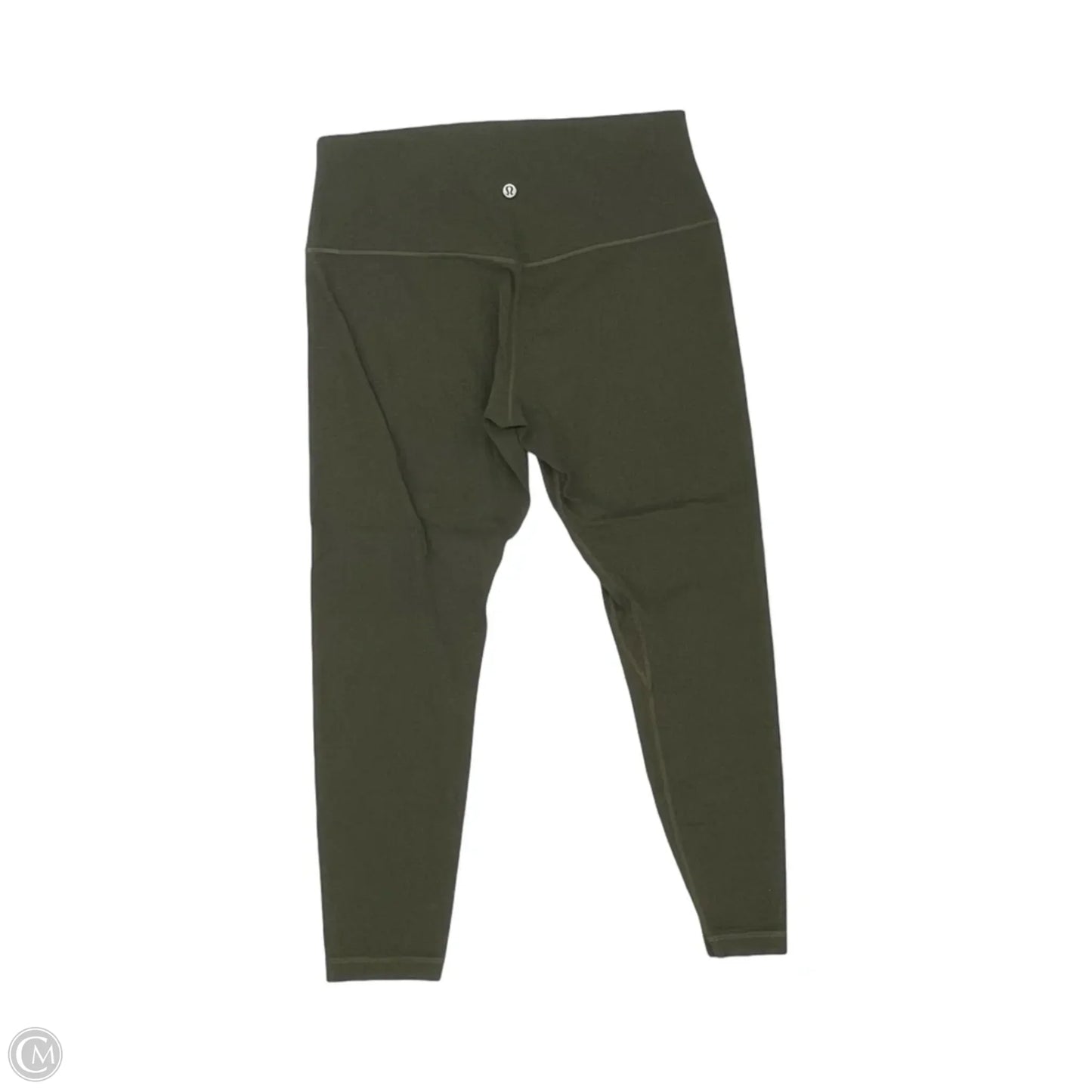 Athletic Leggings By Lululemon In Green, Size: L