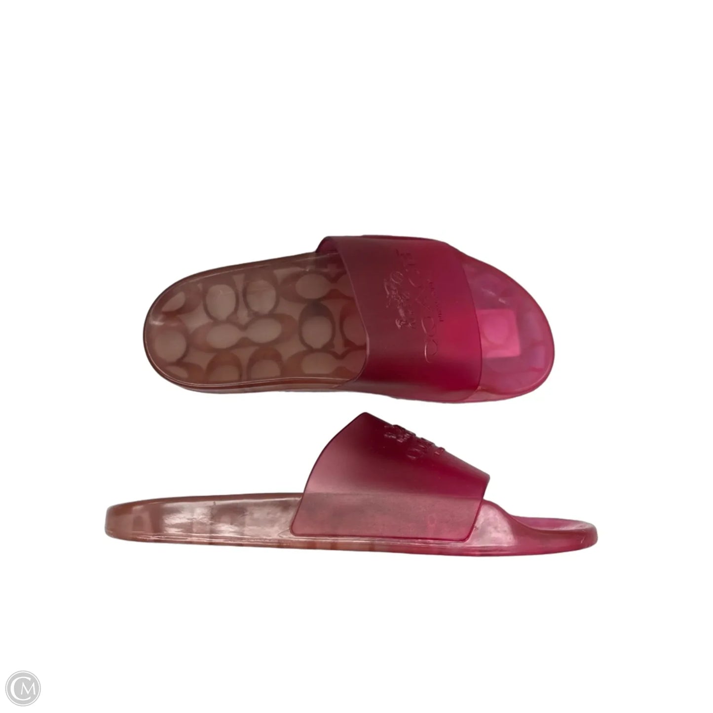 Sandals Designer By Coach In Pink, Size: 6