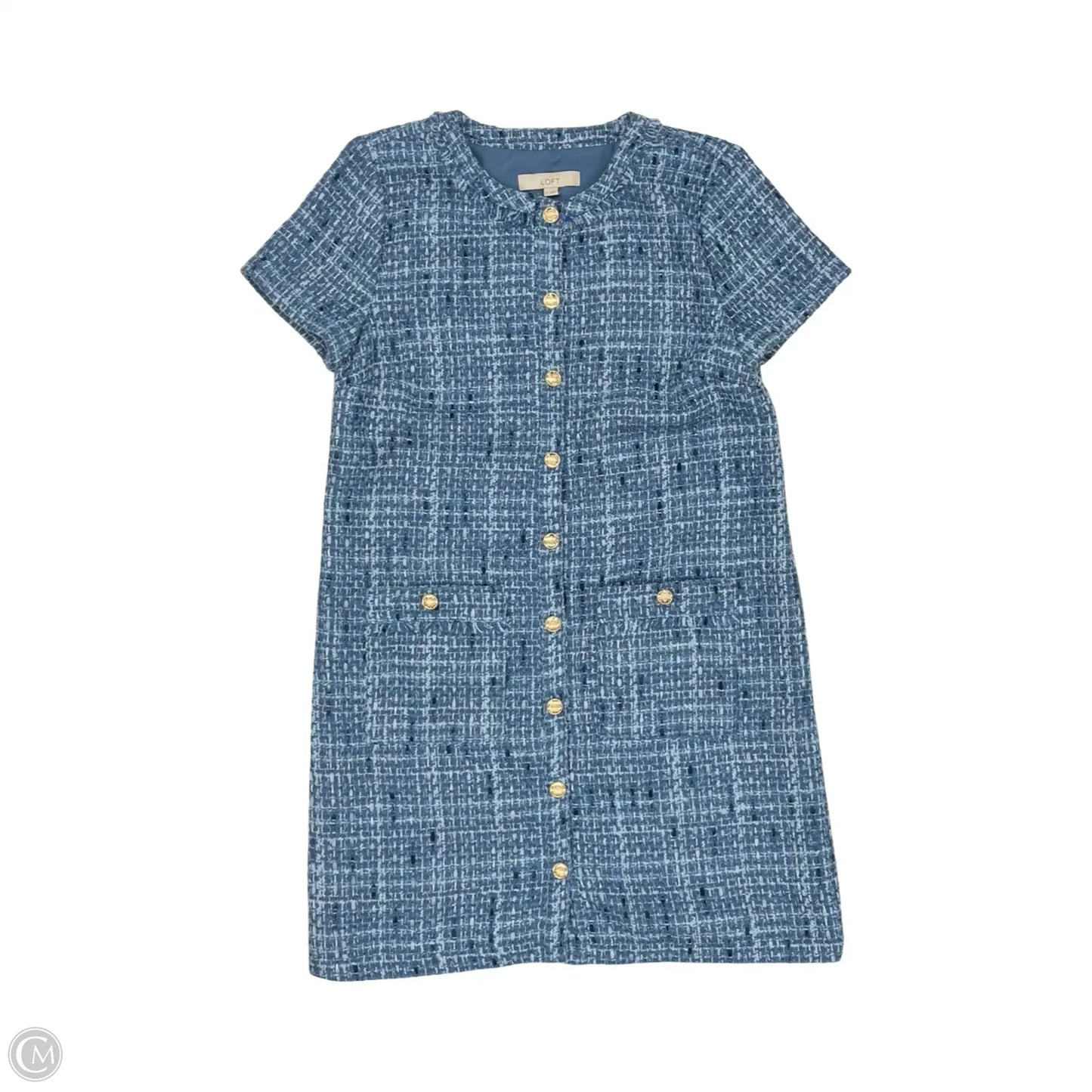 Dress Work By Loft In Blue, Size: 10