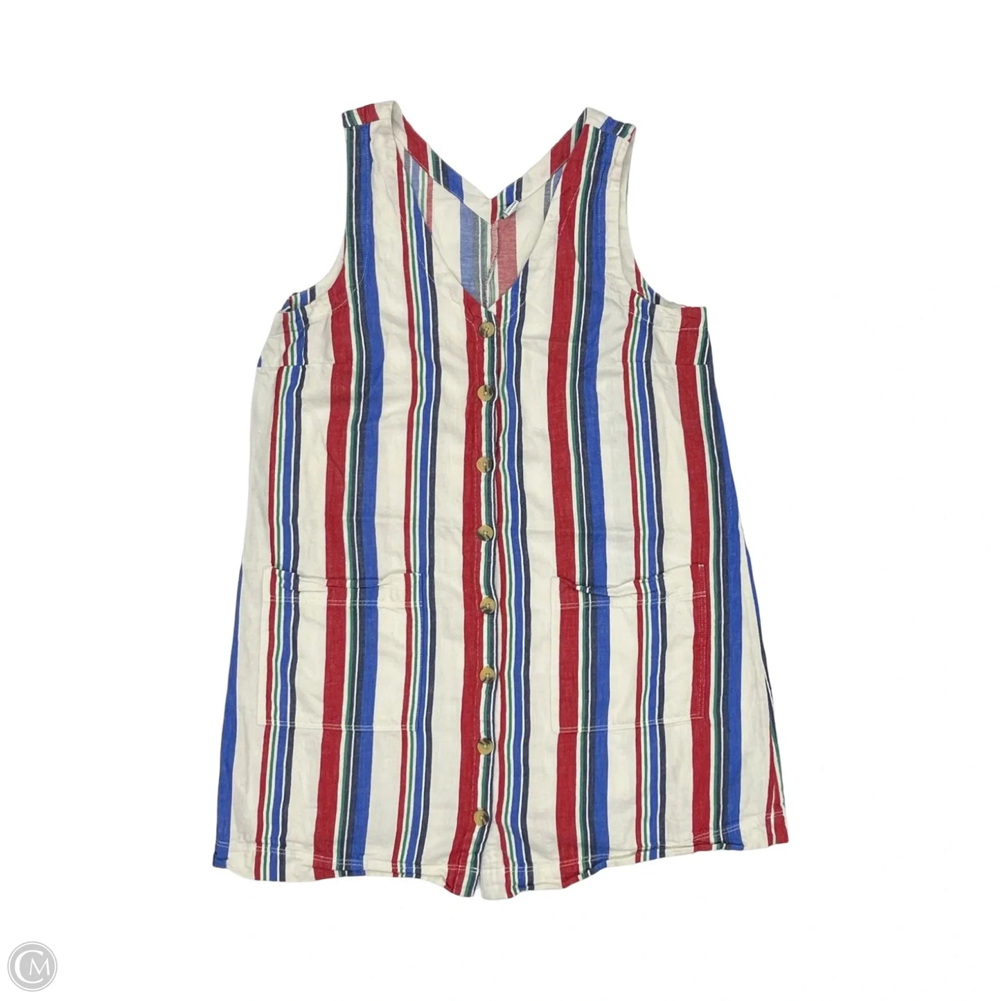 Dress Casual Short By Old Navy In Blue Red & White, Size: L