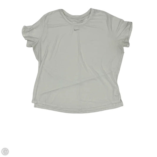 Athletic Top Short Sleeve By Nike In White, Size: Xxl