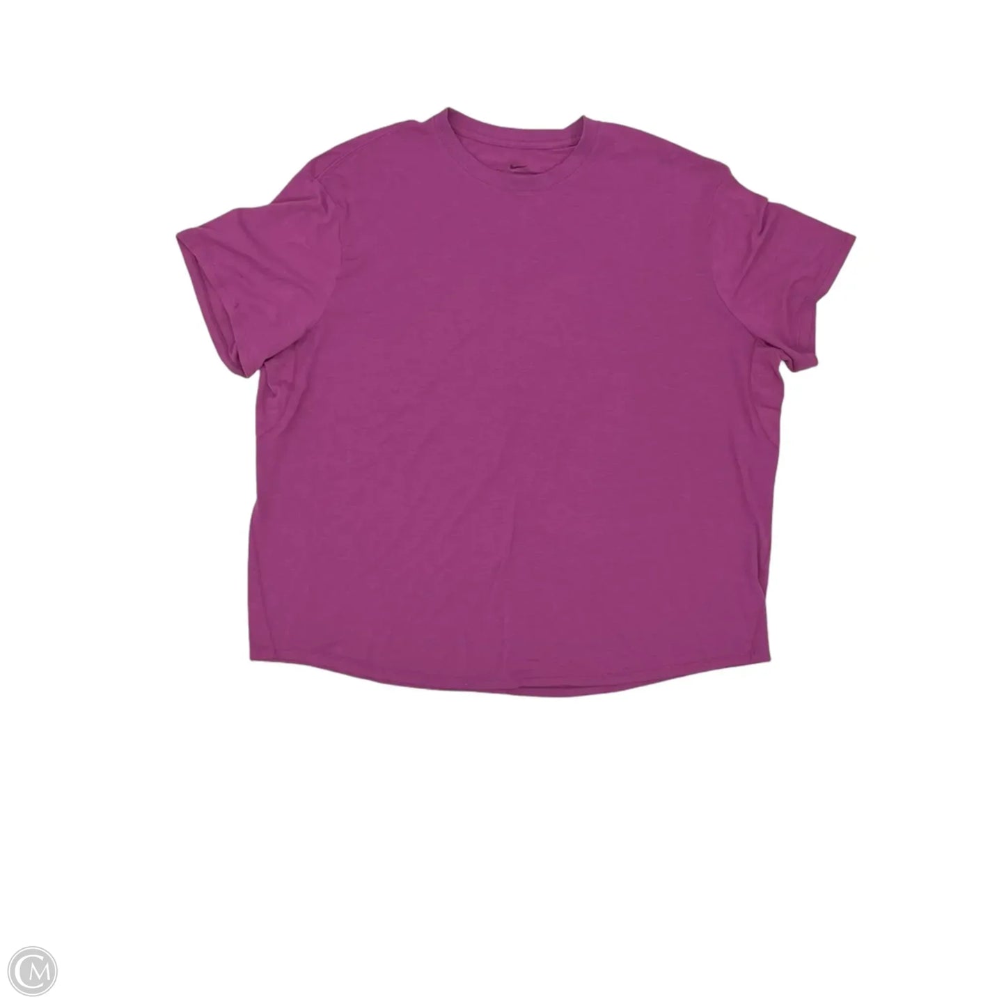 Athletic Top Short Sleeve By Nike In Purple, Size: Xl