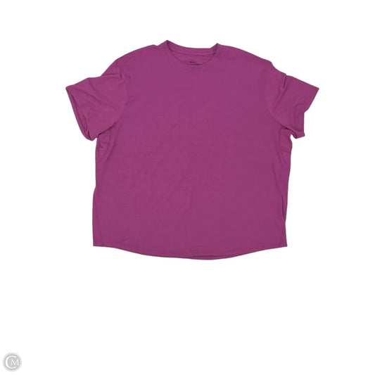 Athletic Top Short Sleeve By Nike In Purple, Size: Xl