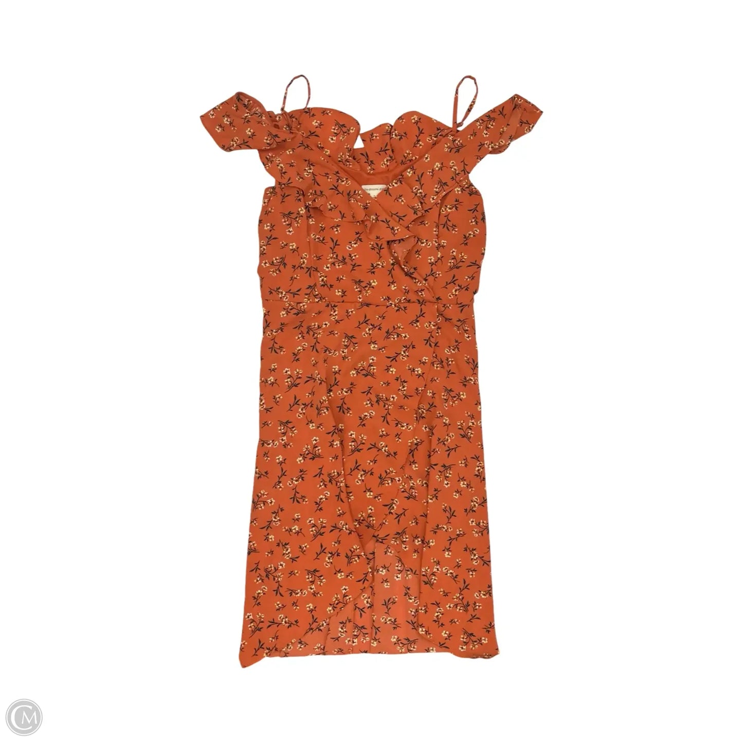 Dress Party Midi By Clothes Mentor In Orange, Size: Xl