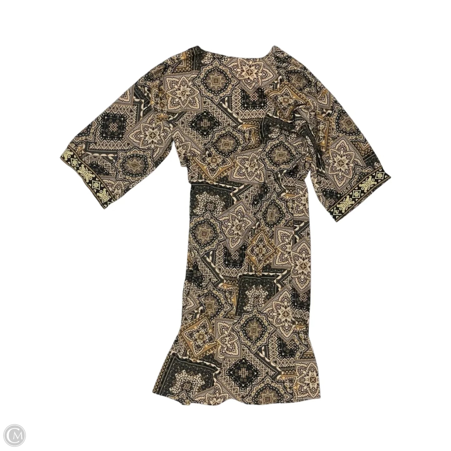 Kimono By Clothes Mentor In Brown, Size: Os