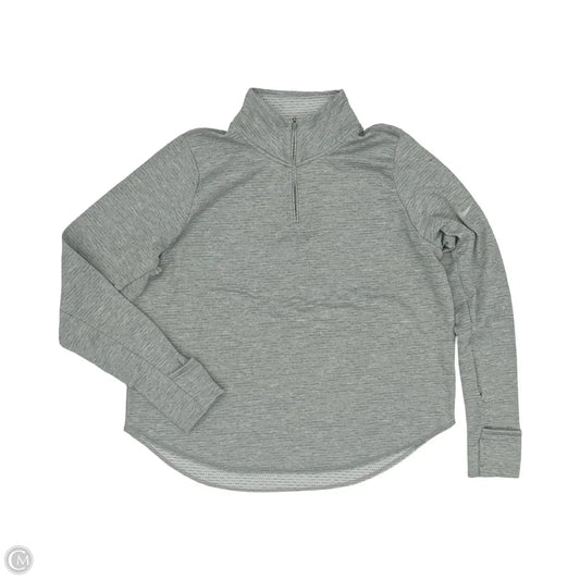 Athletic Sweatshirt Collar By Nike In Grey, Size: Xl