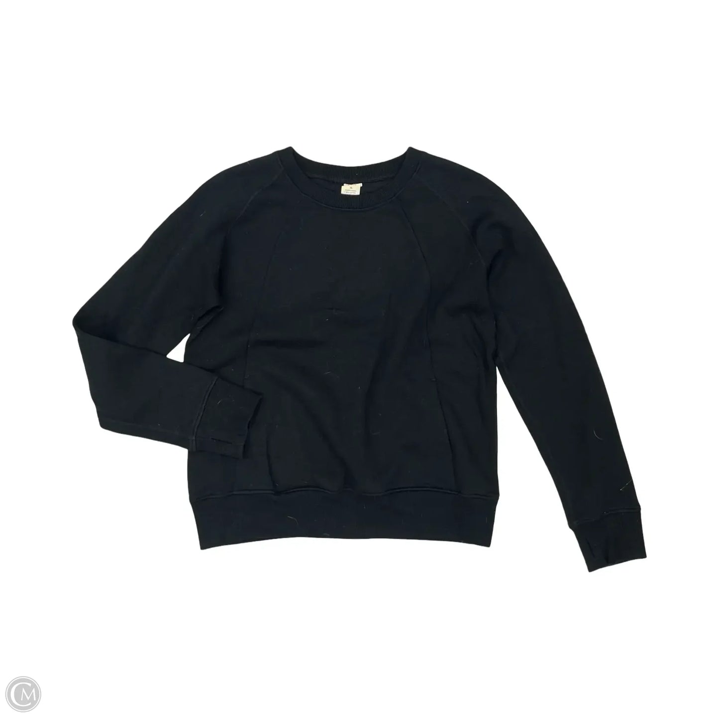 Athletic Sweatshirt Crewneck By Zyia In Black, Size: Xl