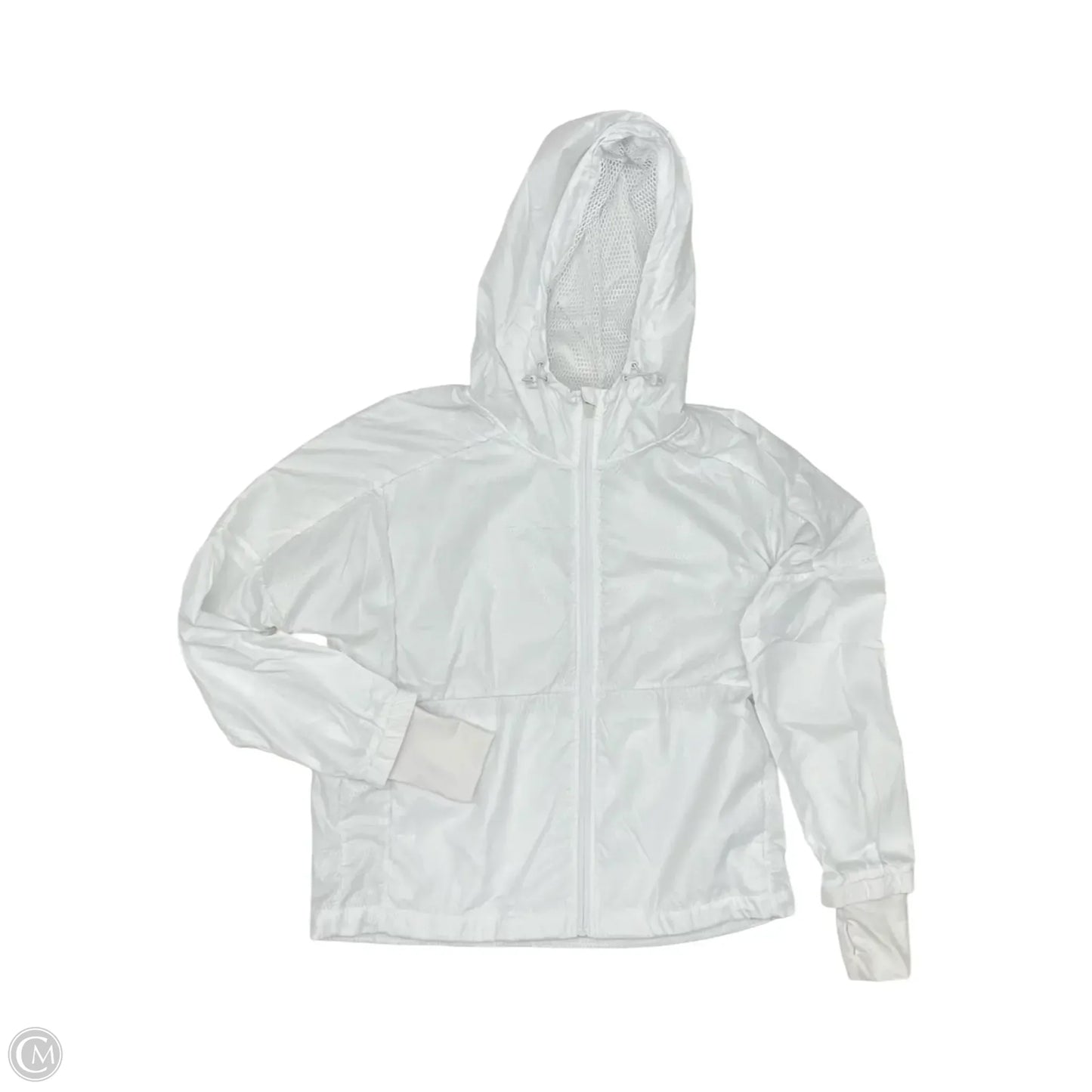 Athletic Jacket By Zyia In White, Size: L