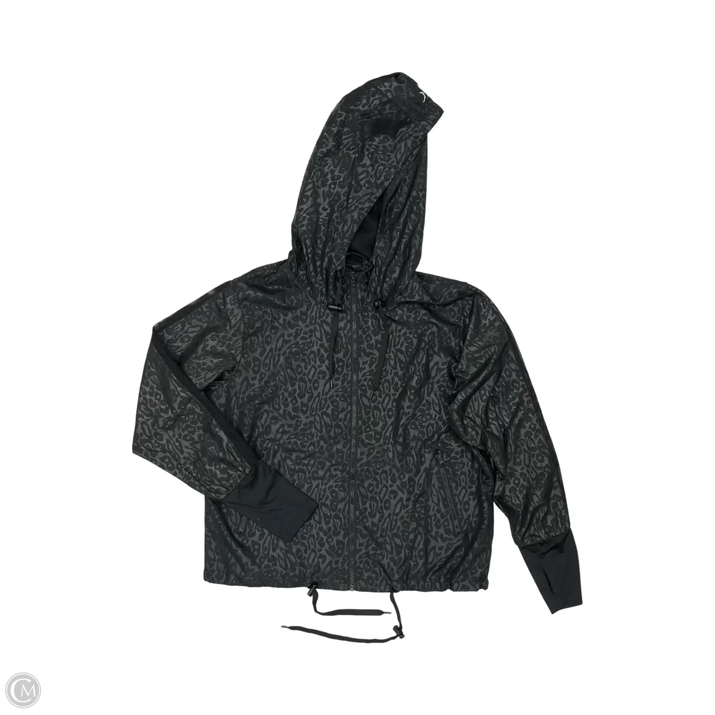 Athletic Jacket By Zyia In Black, Size: L